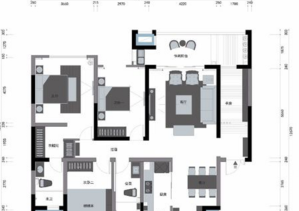 用Photoshop制作室內(nèi)設(shè)計(jì)彩色平面圖 從CAD到視覺(jué)呈現(xiàn)的完整指南